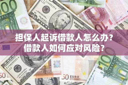 北京担保人起诉借款人怎么办？借款人如何应对风险？