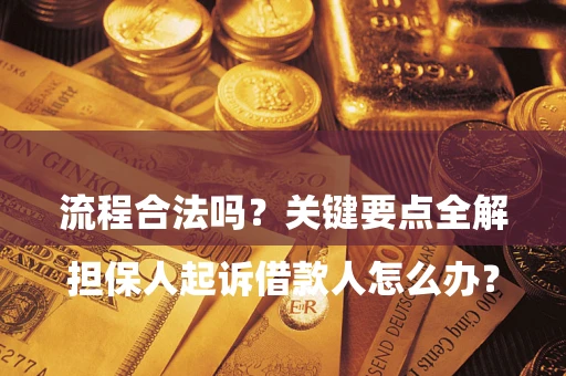 北京

担保人起诉借款人怎么办？流程合法吗？关键要点全解析