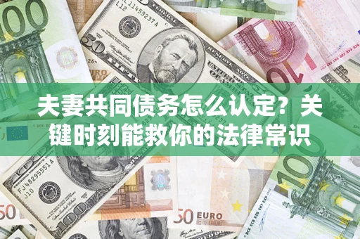 北京夫妻共同债务怎么认定？关键时刻能救你的法律常识