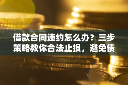 北京借款合同违约怎么办？三步策略教你合法止损，避免债务危机升级