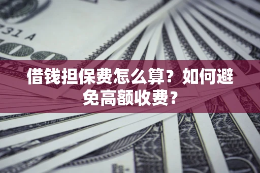 北京借钱担保费怎么算？如何避免高额收费？